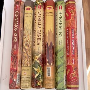 6 packs of 20 incense sticks HEM